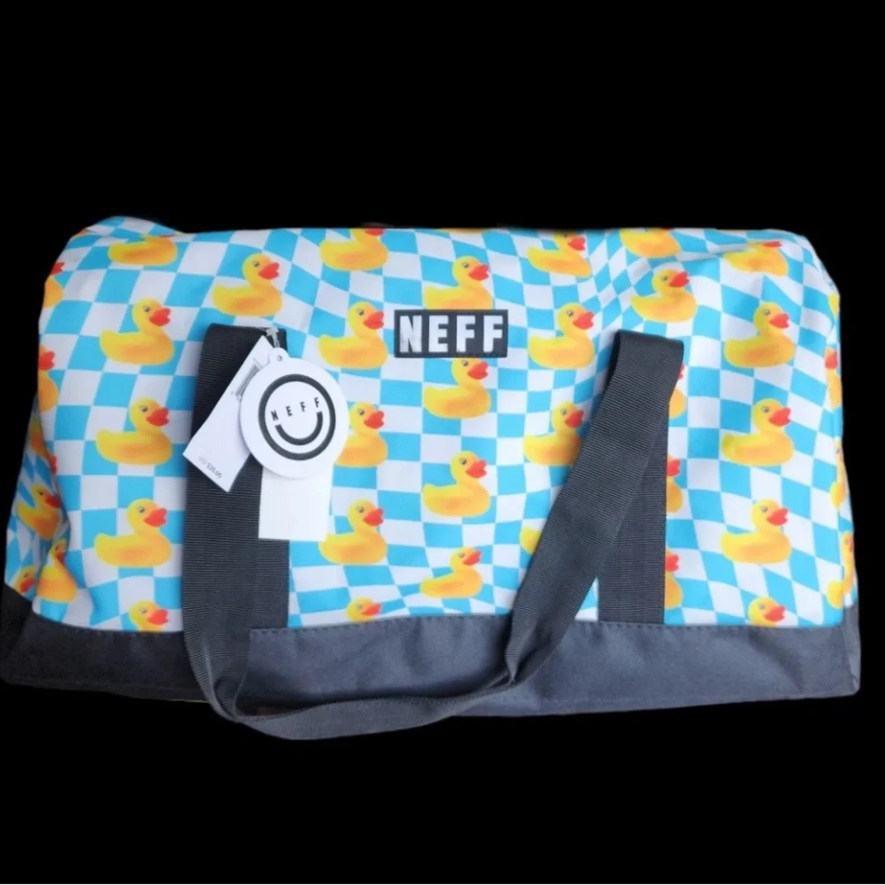 New Neff duffel bag with rubber duck print